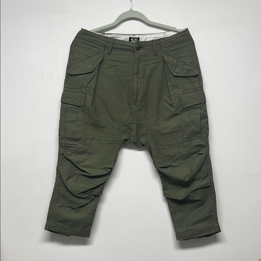 NLST Army Green Cargo Cropped Pants Size 26
